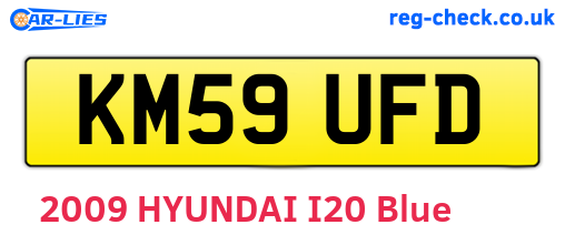 KM59UFD are the vehicle registration plates.