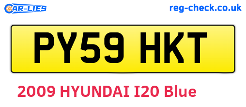 PY59HKT are the vehicle registration plates.