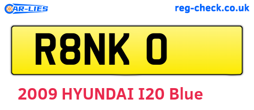 R8NKO are the vehicle registration plates.
