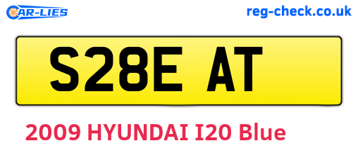 S28EAT are the vehicle registration plates.
