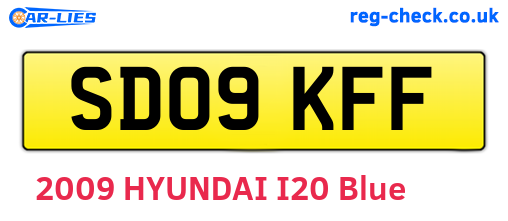 SD09KFF are the vehicle registration plates.