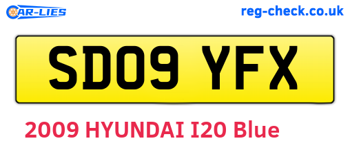 SD09YFX are the vehicle registration plates.