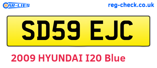 SD59EJC are the vehicle registration plates.