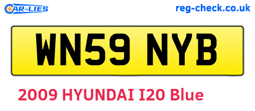 WN59NYB are the vehicle registration plates.