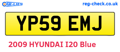 YP59EMJ are the vehicle registration plates.
