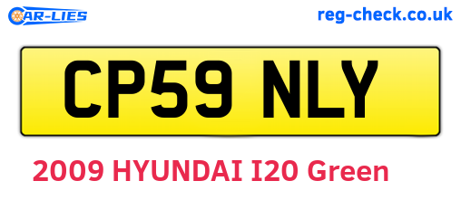CP59NLY are the vehicle registration plates.