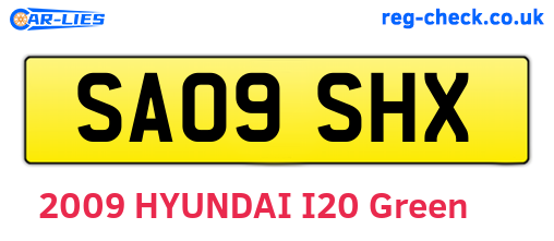 SA09SHX are the vehicle registration plates.