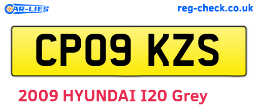 CP09KZS are the vehicle registration plates.