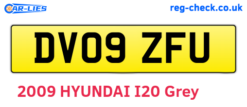 DV09ZFU are the vehicle registration plates.