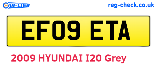 EF09ETA are the vehicle registration plates.