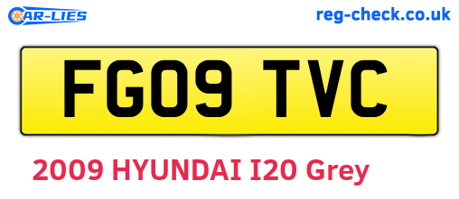 FG09TVC are the vehicle registration plates.