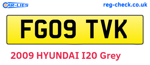 FG09TVK are the vehicle registration plates.