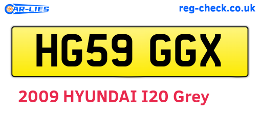 HG59GGX are the vehicle registration plates.