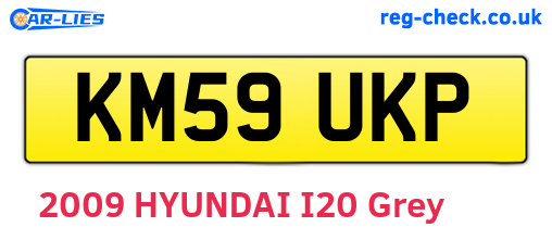 KM59UKP are the vehicle registration plates.