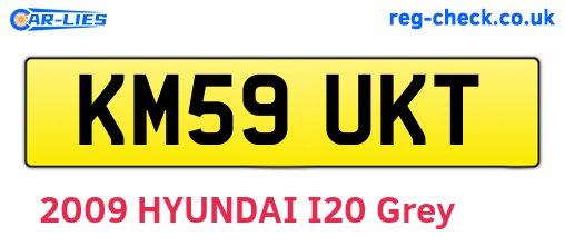KM59UKT are the vehicle registration plates.