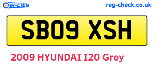 SB09XSH are the vehicle registration plates.