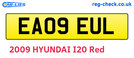 EA09EUL are the vehicle registration plates.