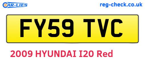 FY59TVC are the vehicle registration plates.