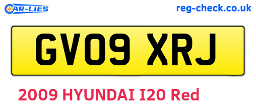 GV09XRJ are the vehicle registration plates.