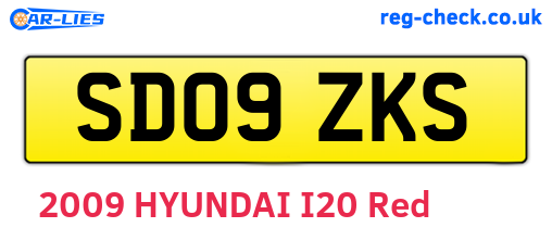 SD09ZKS are the vehicle registration plates.