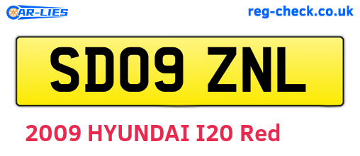 SD09ZNL are the vehicle registration plates.