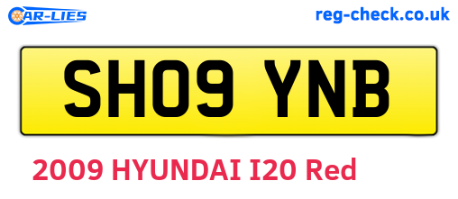SH09YNB are the vehicle registration plates.