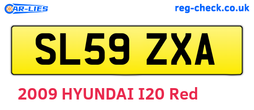 SL59ZXA are the vehicle registration plates.