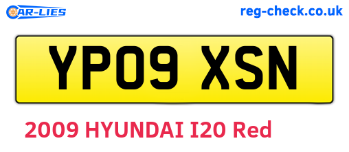 YP09XSN are the vehicle registration plates.