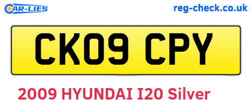 CK09CPY are the vehicle registration plates.