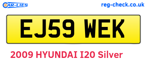 EJ59WEK are the vehicle registration plates.