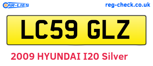 LC59GLZ are the vehicle registration plates.