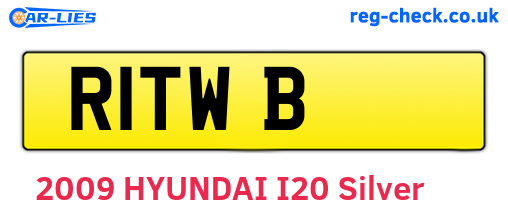 R1TWB are the vehicle registration plates.