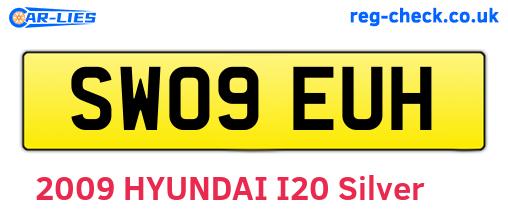 SW09EUH are the vehicle registration plates.