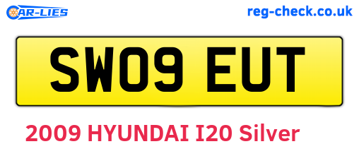 SW09EUT are the vehicle registration plates.