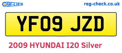 YF09JZD are the vehicle registration plates.