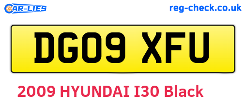 DG09XFU are the vehicle registration plates.