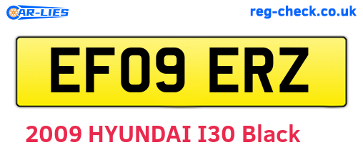 EF09ERZ are the vehicle registration plates.