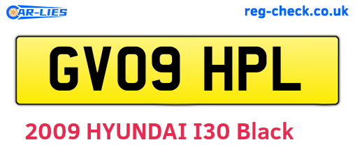 GV09HPL are the vehicle registration plates.