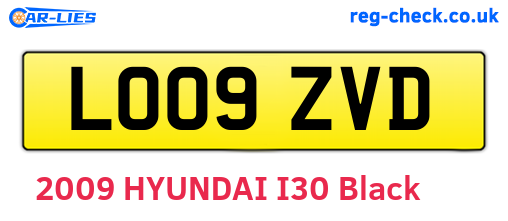 LO09ZVD are the vehicle registration plates.