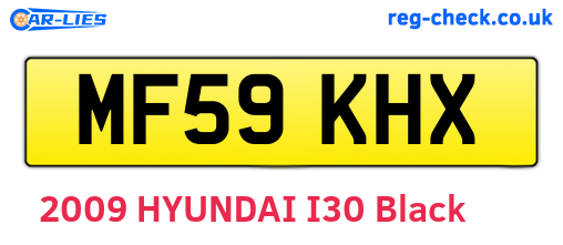 MF59KHX are the vehicle registration plates.