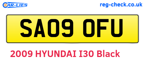 SA09OFU are the vehicle registration plates.