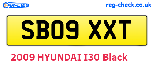 SB09XXT are the vehicle registration plates.