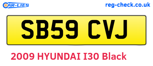 SB59CVJ are the vehicle registration plates.