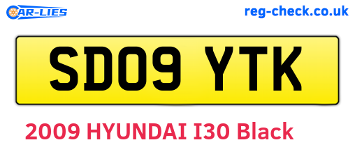 SD09YTK are the vehicle registration plates.