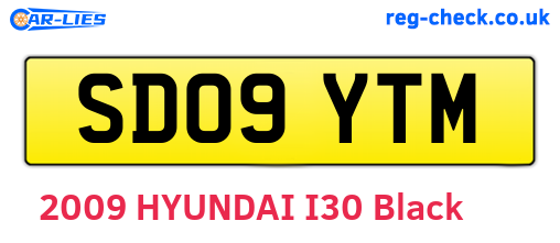 SD09YTM are the vehicle registration plates.