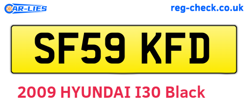 SF59KFD are the vehicle registration plates.