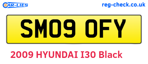 SM09OFY are the vehicle registration plates.