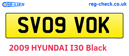SV09VOK are the vehicle registration plates.