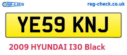 YE59KNJ are the vehicle registration plates.