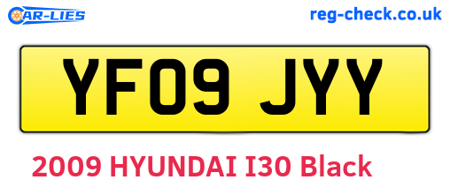 YF09JYY are the vehicle registration plates.